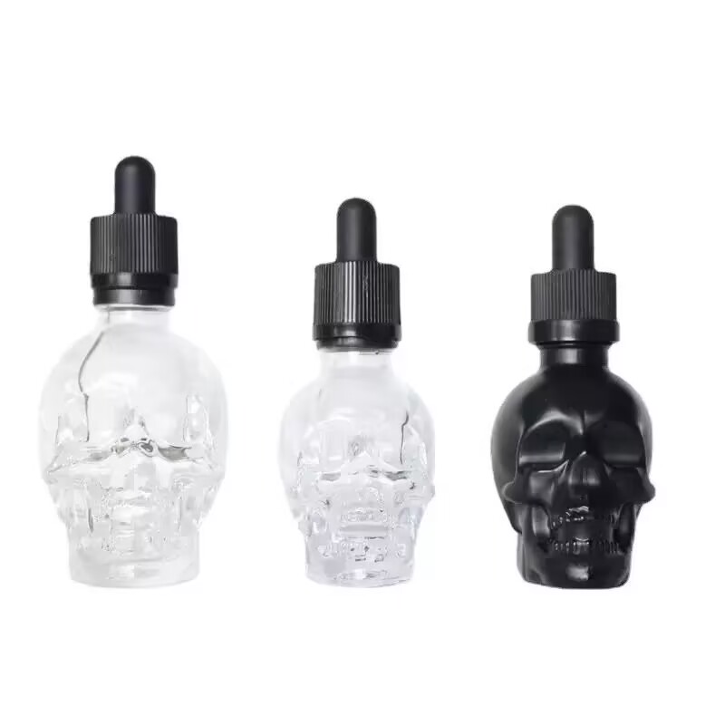 Bitters Bottle Set - Glasspray Bitter Tropfflasche Scrub Totenkopf Bitterflasche
