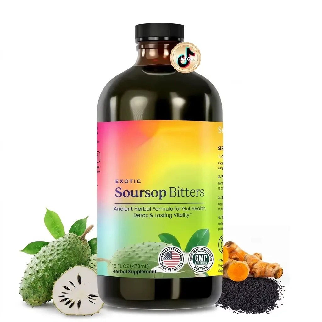 Bitters Bottle Set - 98% Hochabsorbierbare, Soursop-Bitter-Flüssigkeit für Verdauungsgesundheit, Darm-Entgiftung