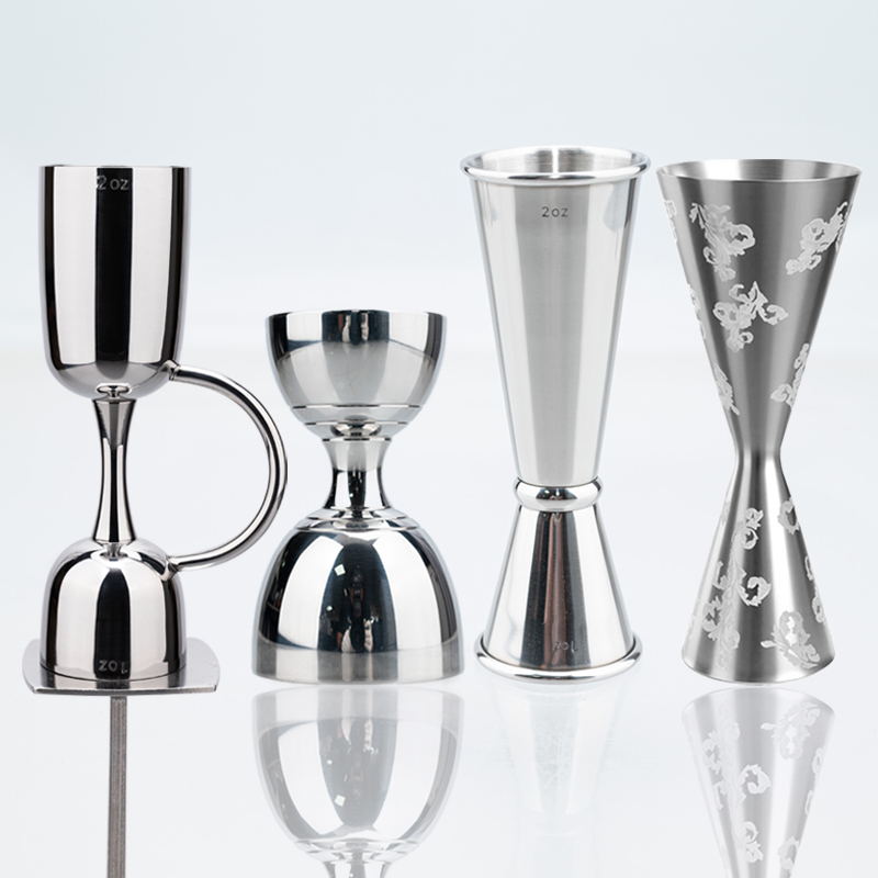 Bitters Bottle Set - Doppel-Jigger aus Edelstahl für Barkeeper, Cocktail-Jigger,