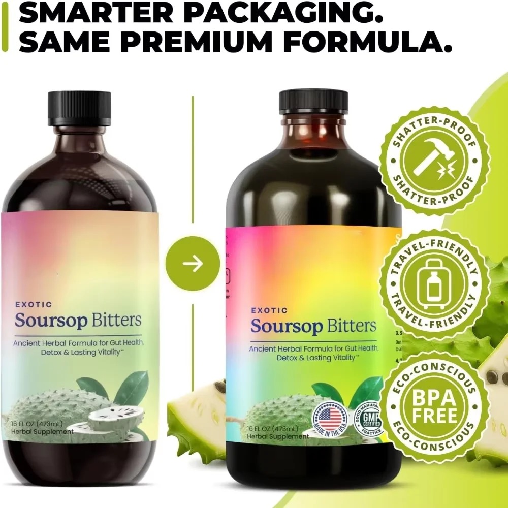 98% Hochabsorbierbare, Soursop – Bitters Bottle Set Bewertung und Preis
