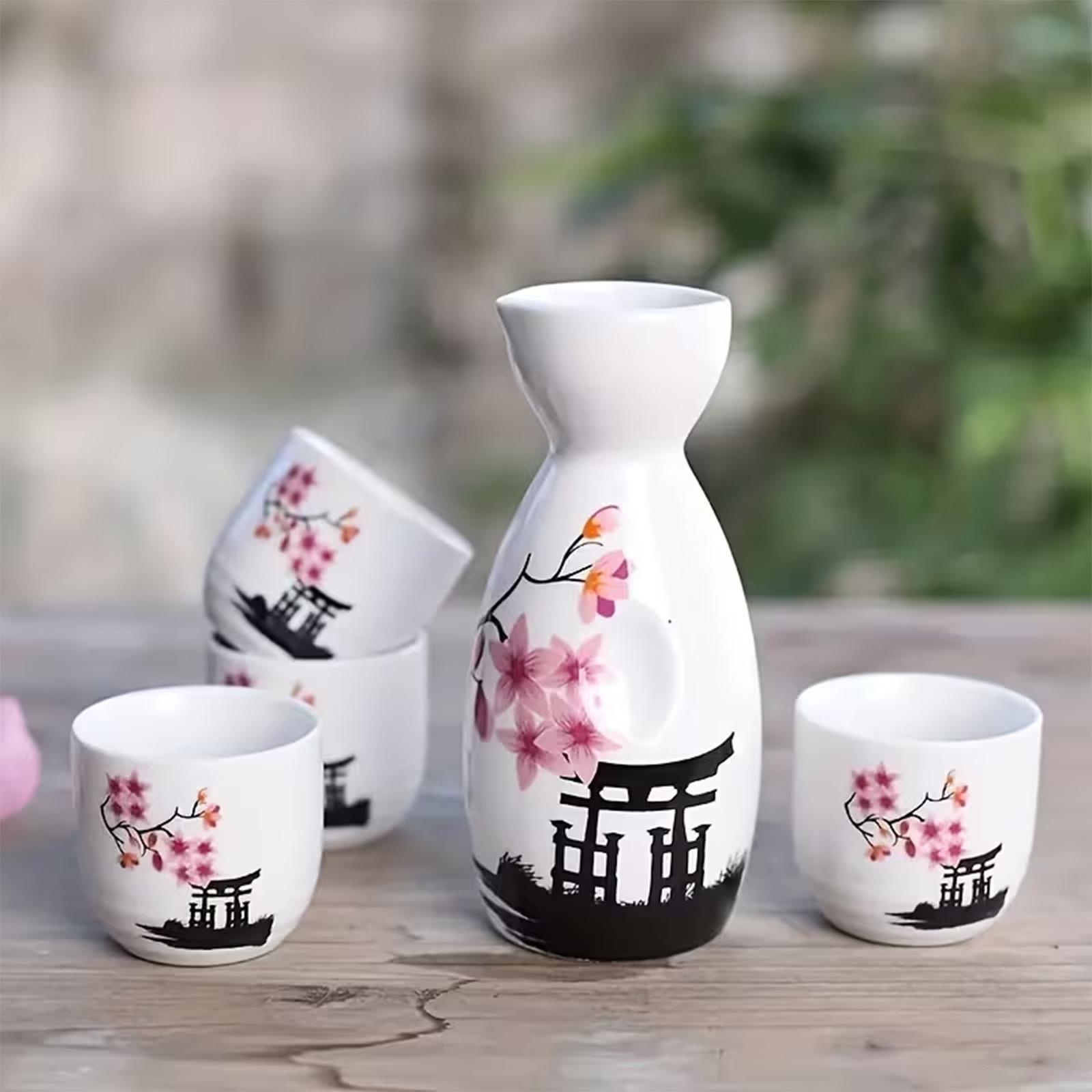 Japanisches Sake-Set mit Blume – Home Bar Set Bewertung und Preis